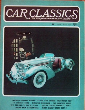 CAR CLASSICS 1975 APR Vol7 #2 - LOCOMOBILE, DORRIS